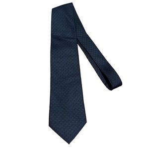 GUCCI Silk Tie Navy Blue Made in Italy